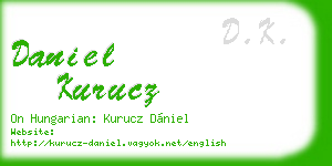 daniel kurucz business card