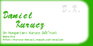 daniel kurucz business card